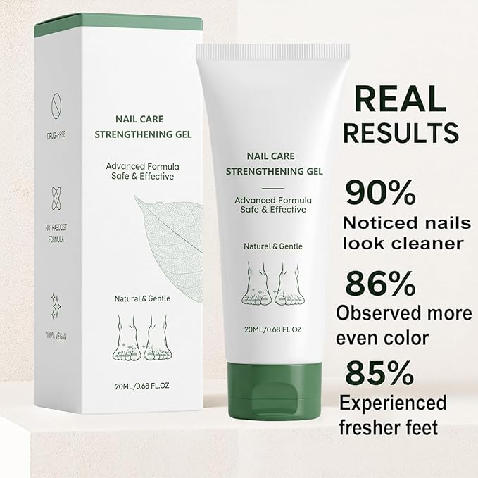 Nail Fungus Treatment Gel, Natural Nail Repair Care Gel, Nail Oil for Growth & Strength, Nail Growth Serum, Strengthening Cuticle Serum - 2pcs