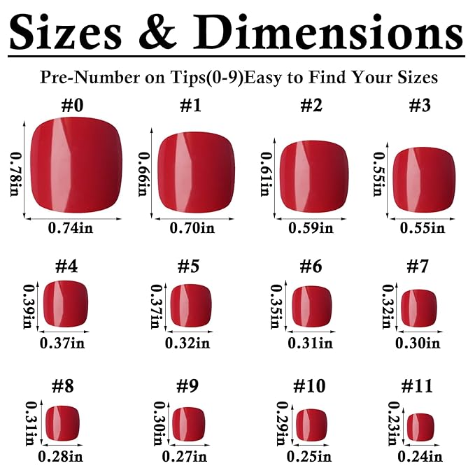 LoveOurHome Press on Toenails for Women Fake Toenails with Glue Tabs，576pc Toe Nails Press on Toe Nails Short Square Glue on Toenails Full Cover Artificial False Toenail Acrylic Toe Nails Pedicure