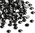 Beadsland 2880pcs Flat Back Crystal Rhinestones Round Gems for Nail Art and Craft Glue Fix,Black,SS10,2.7-2.9mm