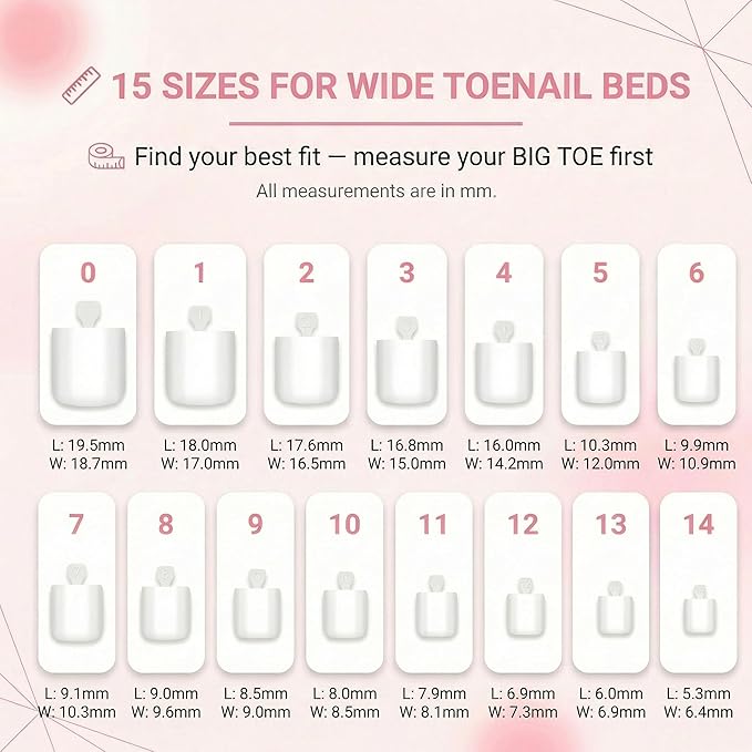 PURE MILKY WHITE Toe Nail Press Ons, 150PCS Square Full Cover Soft Gel Toe Tips, 15 Sizes Pre-Shaped Press On Toenails for Wide Toenail Beds, DIY French Pedicure & Salon