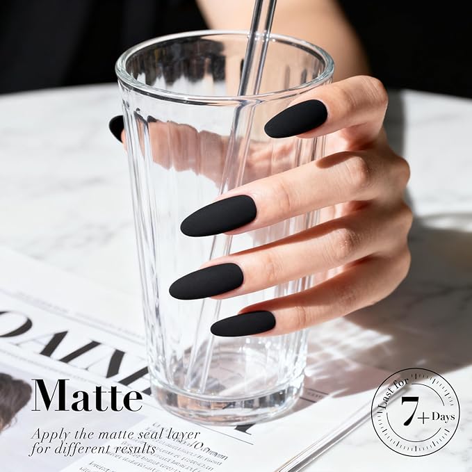 AZUREBEAUTY Black Nail Polish, Quick Dry Complete Natural Super Lustrous,Professional for DIY Manicure and Pedicure at Home