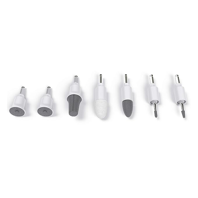 Pure Enrichment PureNails 10-Piece Professional Manicure and Pedicure Kit - Electric Nail Drill Set for Salon-Quality Grooming at Home - 7 Nail Drill Bits, 2 Speeds, LED Grooming Light and Storage Bag