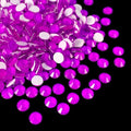 Flatback Glass Rhinestones,Bedazzler Gems 288pcs Non Hotfix Crystal Rhinestones for Nail Charms Crafts Clothes Tumblers,Dk.Amethyst Neon,SS30