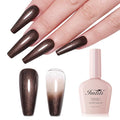 Imtiti 10ml Brown Glitter Gel Nail Polish Long Lasting Soak Off UV Led Gel Polish Salon DIY at Home Gift for Women 1Pcs