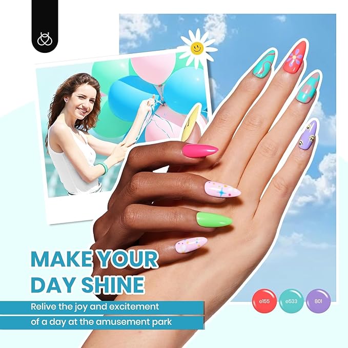 Beetles 85 Pcs Gel Nail Polish Kit with U V Light 55 Colors Gel Nail Kit Jelly Pink Nude Set with Everything Salon at Home Nails Manicure Beginners Set Emotional Spectrum Collection Gifts for Women