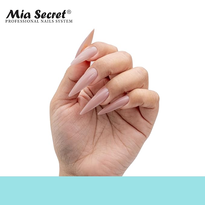Mia Secret Soak off Soft Gel Nail Tip MADE IN USA for Salon and DIY (Cover Piel Canela, Stilleto)