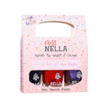 MISS NELLA-Peel Off, Odour Free, Water Base & Safe for kids nail polish pack of 3 (Halloween Pack)