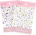 Daily Charme Sticker Bundles Spring Meadow Petite Petals Nail Art Sticker Bundle, Cute 3D Spring and Summer Nails Decal Designs, Nail Art Stickers for Women, Girls DIY Manicure