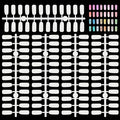 Segbeauty 720pcs Fake Nails Display Tips, Natural Artificial Glossy Flat-Bottom Fingernail Tips, Professional Manicure Salon Practice Tool for False Nail Art Book Polish Gel Color DIY Art Decoration