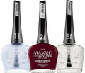 MASGLO Gel Evolution – Set of 3 Nail Polishes No UV/LED Lamp Needed, Fast-Drying, 12-Day Wear, 14-Free Formula, High-Gloss Finish, vegan (0.5 oz Each) h