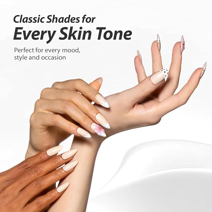 Makartt Ultra-Pigmented Gel Nail Polish Nude 15ml, One N'Done Nude Gel Polish One-Coat Soak Off High-Gloss Ceramic Shine, Salon-Grade UV Nail Art Manicure DIY Salon Home - Stay Neutral
