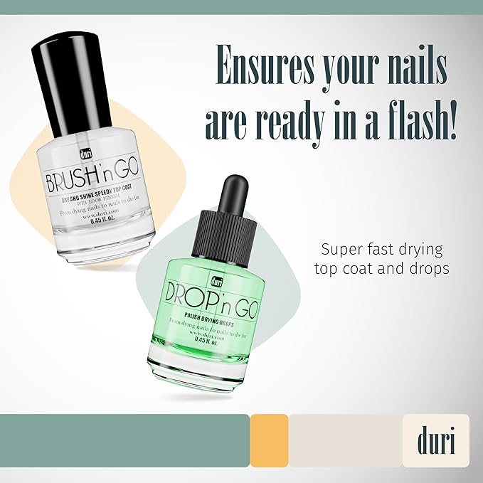 duri Brush'n Go Top Coat and Drop'n Go Drying Drops