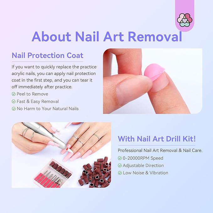 SAVILAND Professional Acrylic Nail Kit with Drill: 6 Colors Acrylic Powder & Liquid Beginner's Starter Set with Essential Oil Nail Primer Dehydrator Nail Tools DIY Home Manicure Christmas Gift