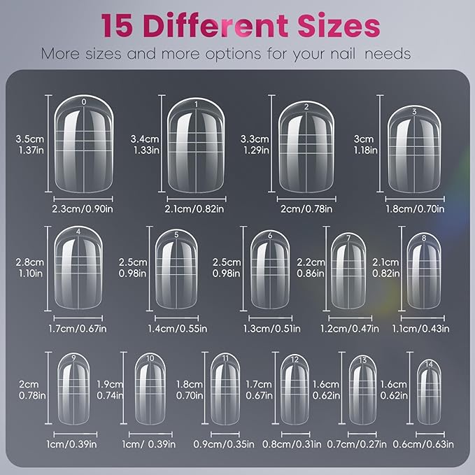 krofaue Dual Toe Forms - Poly Extension Gel Toenail 150pcs Reusable Full Cover Dual Nail Forms for Builder Toenails Nail Molds for Manicure DIY at Home