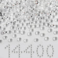 Beadsland Flatback Rhinestones Bulk,14400pcs Crystal Rhinestones for Nails Crafts Clothes DIY Decoration, Transparent, SS6, 1.9-2.1mm