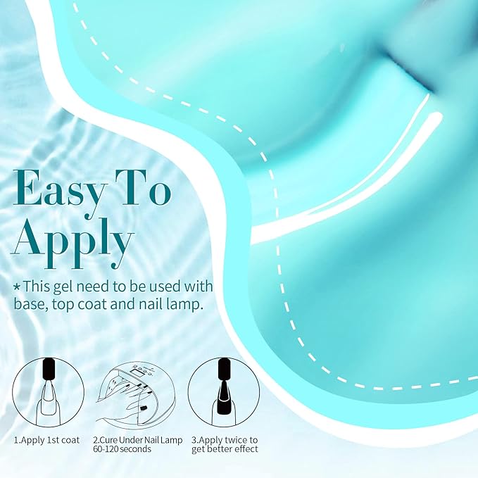 Born Pretty Pastel Jelly Gel Nail Polish Set Spring Summer Easter Gel Polish Crystal Glass Translucent Blue Green Yellow Pink Red Soak Off U v Gel Polish 7ML 6PCS