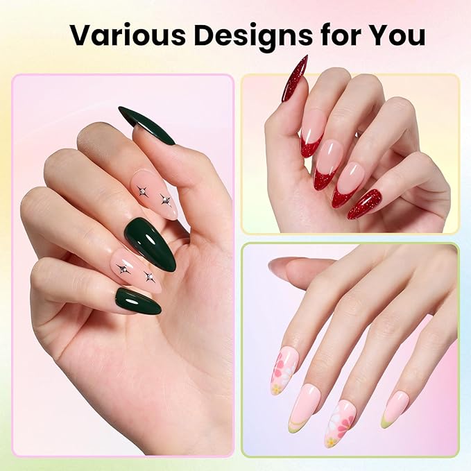 Beetles Gel Nail Polish Kit with U V Light - 68Pcs Gel Nail Kit 35 Colors Outfits Collection Red Pink Blue Polish Set with Nails Manicure Tools for Beginners DIY Home Salon Gifts for Women Teen Girls