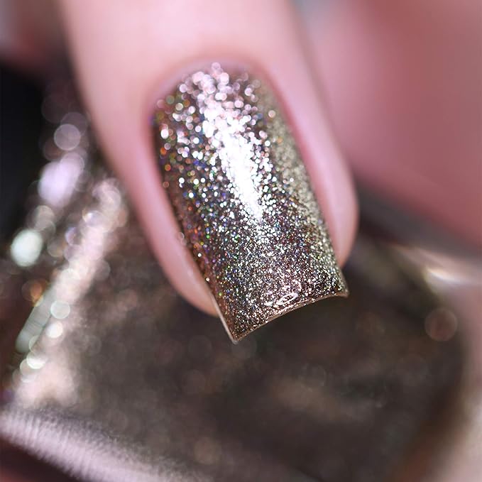 ILNP Heirloom - Antique Brass Holographic Ultra Metallic Nail Polish