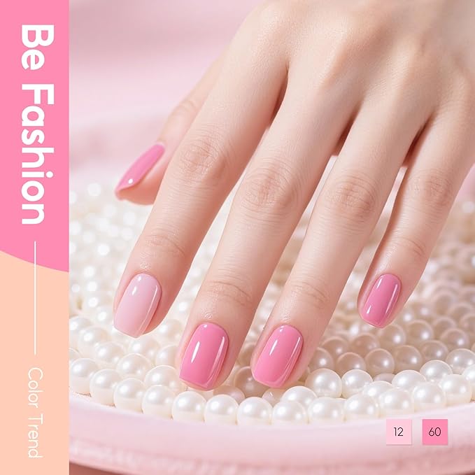 PEACECOLOR 40PCs Gel Nail Polish Set 35 Neon Colors Red Green Pink Yellow Gel Polish with 5Pcs Glossy/Matte/Glitter Top Base Coat Long Lasting Nail Gel Kit Gifts for Women DIY Home Salon