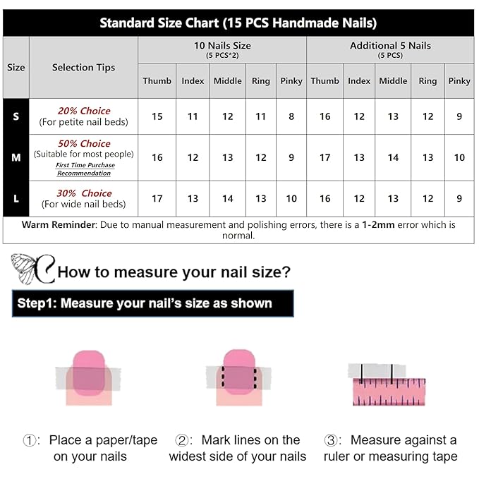 Press On Nails Short Hand Made Acrylic Nails 3D Thick Nails Ladies Gifts Pink Cat Eye Press On Nails COOLYOUNG 15 PCS Nails, Size S