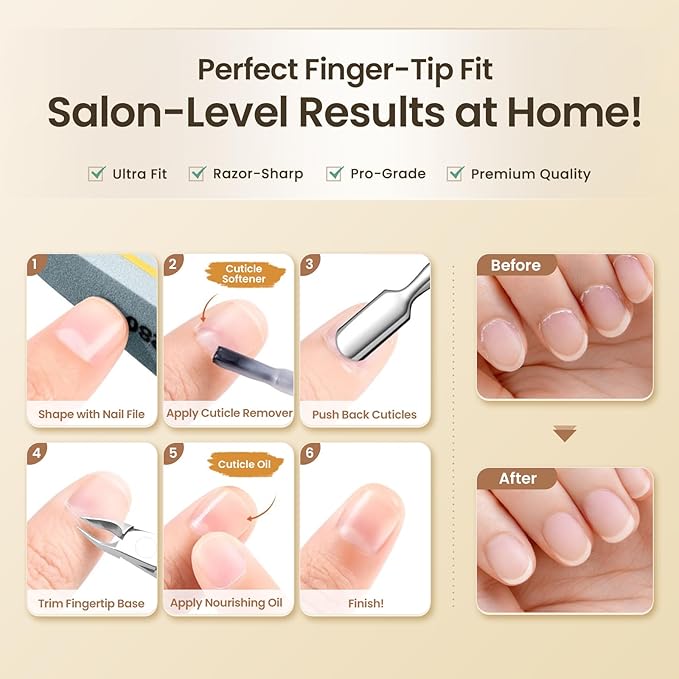 THRAU Cuticle Trimmer for Manicure and Pedicure, Stainless Steel Cuticle Remover Cuticle Nipper, Precise Pointed Tip Grooming Kit for Trim Nail and Dry Skin