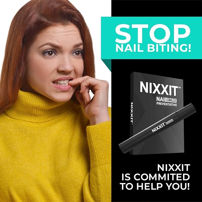 NIXXIT Nail Biting Treatment for Children and Adults - Stop Nail Biting Pen and Thumb Sucking for Adults & Kids - Non Glossy Bitter Taste - Safe & Effective Solution - USA Made