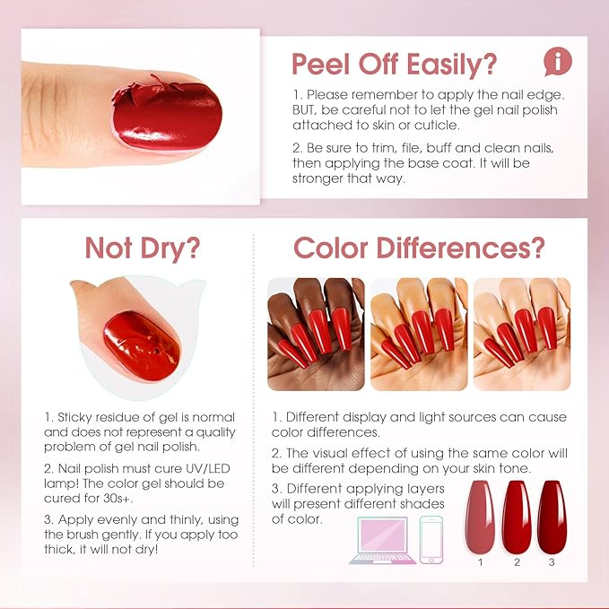 ROSALIND White Black Gel Nail Polish, 8 Colors Silver Gold Gel Polish Soak Off UV Clear Glitter Sparkly Nail Polish Set for Home Salon Manicure