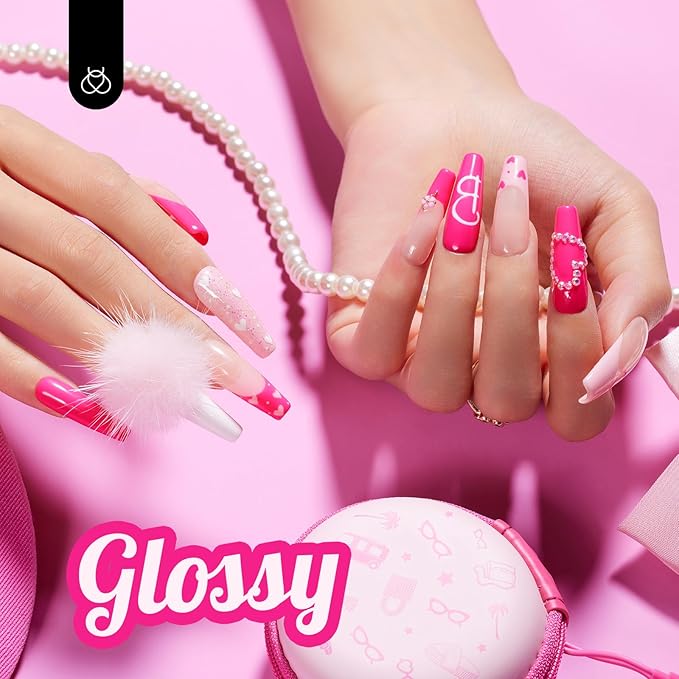 Beetles Pink Gel Nail Polish - Year 2 Kilo Hot Pink Gel Polish, 15ML/0.51Fl Oz Neon Color, Soak Off UV LED Lamp Nail Art, Long-Lasting Manicure Salon DIY Home Spring Nails - Gifts for Her
