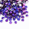 Dowarm 1440 SS10 Flatback Rhinestones, 2.8MM Non Hotfix Rhinestones for Crafts, Dance Costumes (Purple Velvet)
