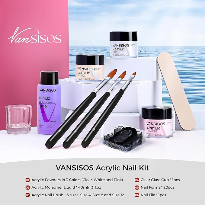 Professional Acrylic Nail Kit: Acrylic Set for Beginners with Everything for Nail Extensions