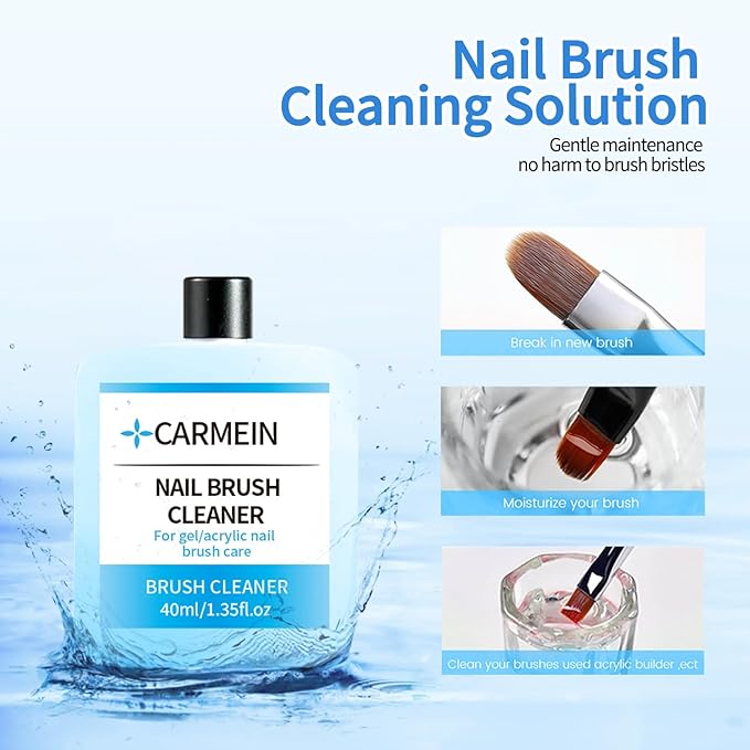 Nail Cleaner & Nail Brush Cleaner - Polyester Nail Gel Essential Kit(Gel Cleanser set D)