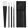 4pcs Pedicure Knife Set, Segbeauty Ingrown Toenail Knife, Correction Nippers Clipper Remover with Carry Bag, High Manganese Steel Nail Care Foot Repair Cutter for Calluses for Beauty Salon Home Use