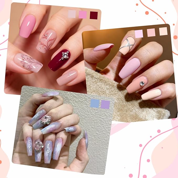 16 Color Acrylic Nail Powder Kit - for DIY Nail French Extensions & 3D Art, No Lamp Needed, Non-Yellowing, Professional Salon Quality, Bubble Free & Long Lasting
