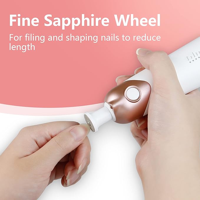 Sapphire Wheel, Nail Drill Bit for POLAMD Professional Manicure Pedicure Set for Trimming, Filing and Shaping Nails(Device not Included)