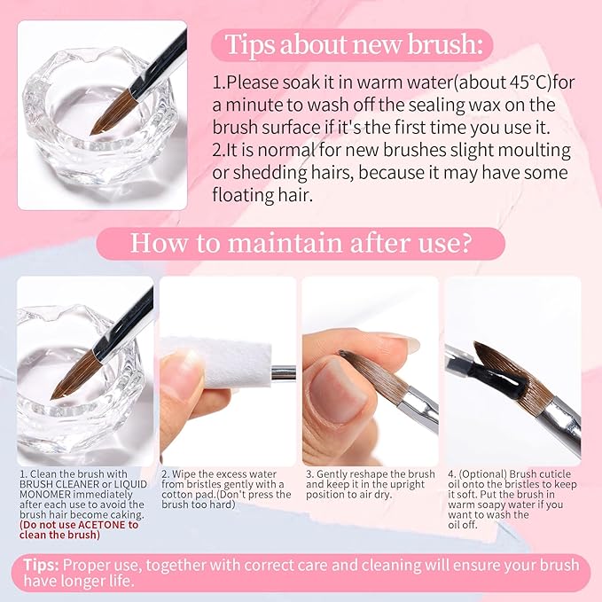 BORN PRETTY Double-Ended Nail Art Brushes,4Pcs Nail Art Tool Set,Nail Art Gel Polish Liner Brushes Design Pen For Nail Drawing And Nail Paint Brushes for Home Salon