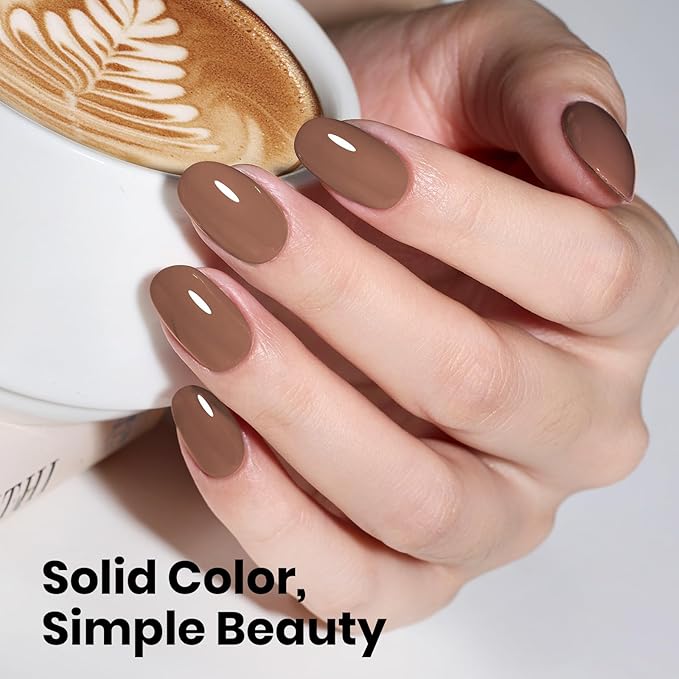 beetles Gel Polish Brown Gel Nail Polish Hema Free Colors Soak Off Uv LED Nail Lamp 8ml DIY Home Manicure Salon Gift for Women Beyonce Caramel