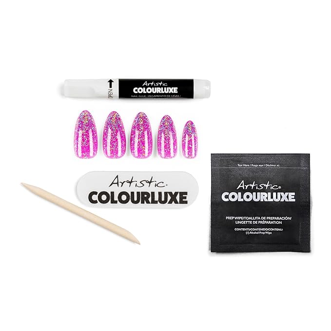 Artistic Colourluxe Press-On Tips - Kit Colourluxe Press-On Tips - Kits Nails - 30 Nails (Berry Burst, Kit)