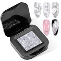 Makartt 3D Sculpting Gel for Nail Art: No Wipe UV Texture Gel, 5g Silver Fairy Aurora Powder Glitter Mud for Nails & Charms