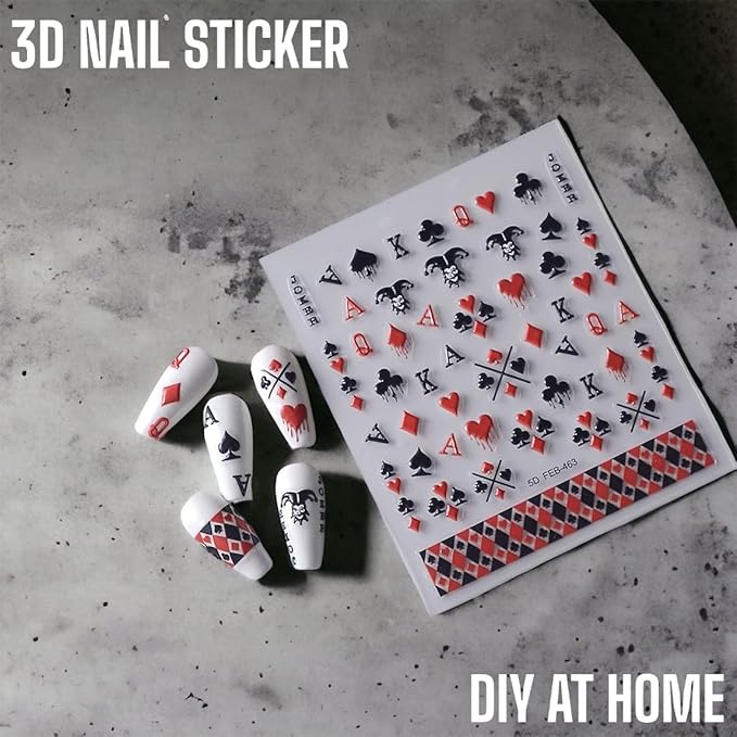 KOZUKI Anime Brand 5D Waterproof Halloween, Anime Nail Stickers Decals (Killer)