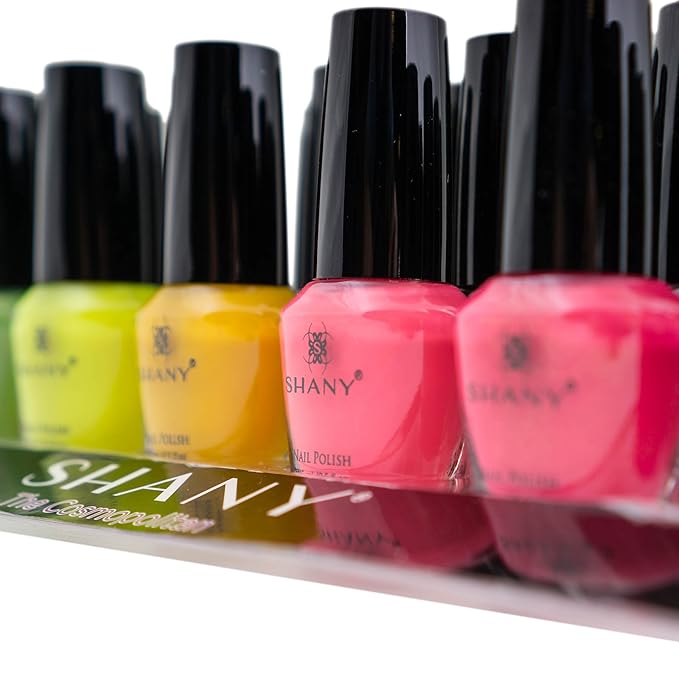 SHANY Cosmopolitan DIY Nail Polish set - Nail Lacquer Quick Dry, Full Size, Vibrant, Colorful, Trendy, Glitter, Glossy, Metallic, Matte Nail Art Nail Shades - 24 Colors Nail Polish Bulk