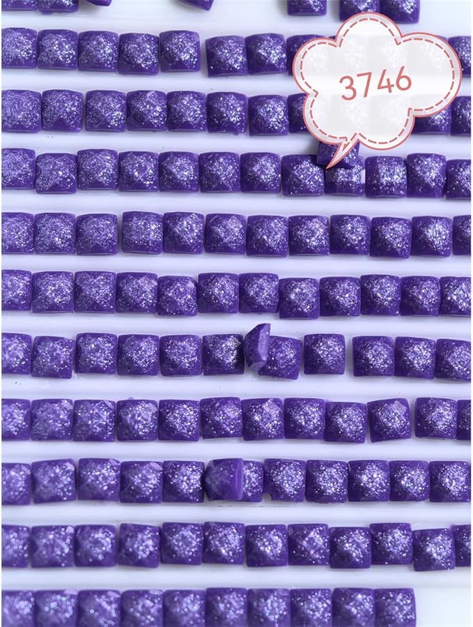76000PCS Fairy Beads for Diamond Painting, Diamond Painting Accessories, 76 Colors Square Drills for Crafts, Bead Art or Nails Art, 2.5MM