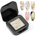 Makartt 3D Sculpting Gel for Nail Art: No Wipe UV Texture Gel, 5g Gold Fairy Aurora Powder Glitter Mud for Nails & Charms