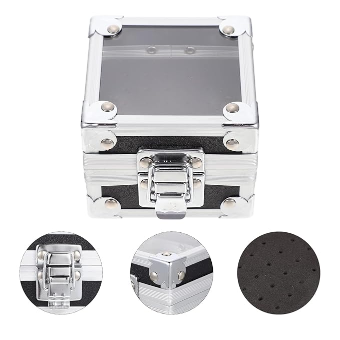 Beaupretty Nail Drill Grinding Bit Holder Box- Drill Bit Case Stand Displayer Acrylic Manicure Grinding Head Display Box