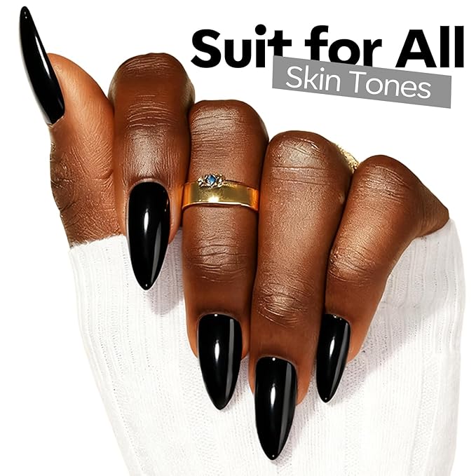 modelones Black Gel Polish Black Gel Nail Polish Soak Off Pastel U V Color Base Gel Nail Polish High Glossy No Peel Thickening Nail Manicure 15 ML
