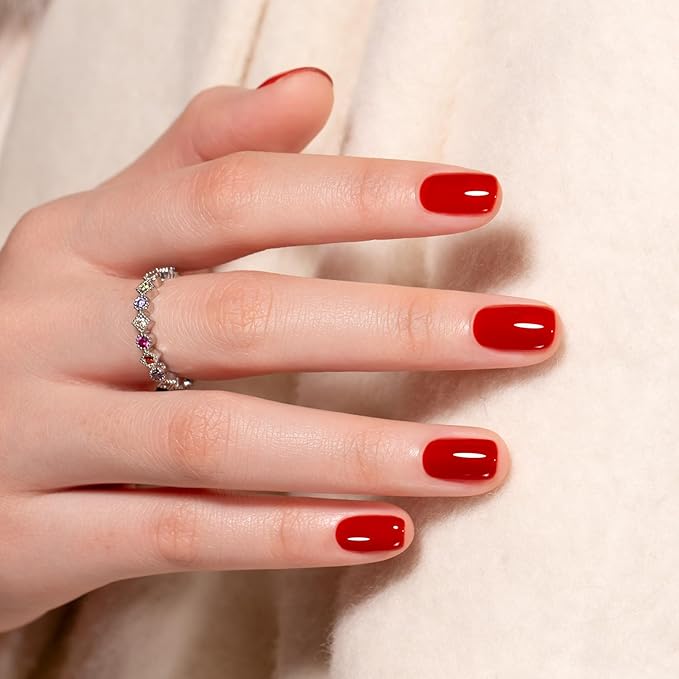 MAYCHAO 15ML Jelly Capsicum Red Gel Nail Polish 1Pc Transparent Chili Oil Red Gel Polish Soak Off UV LED Transparent Nail Polish Nail Art Starter Manicure Salon DIY at Home, 0.5 OZ