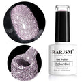 Diamond Gel Nail Polish,Reflective Glitter Gelpolish, Sparkly Shiny Gel Nail Art Varnish Manicure,U V L E D Curing Required Nailgel for Beginners DIY at Home RAR80