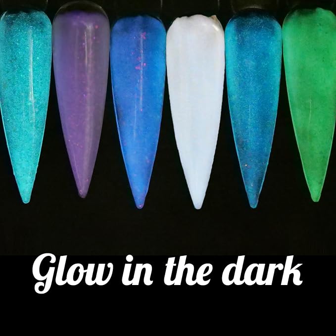 Glow in the dark Opal Gel Nail Polish 6 Colors Set Color Changing Semi Clear Gel Polish (GP014)