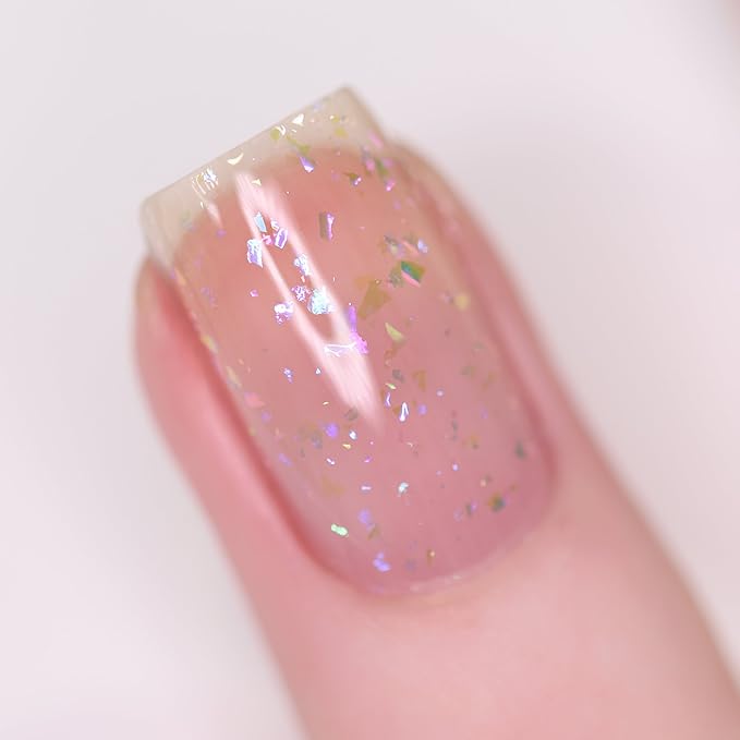 ILNP Looking Glass - Blue, Purple, Pink Color Shifting Iridescent Flakie Topper Nail Polish