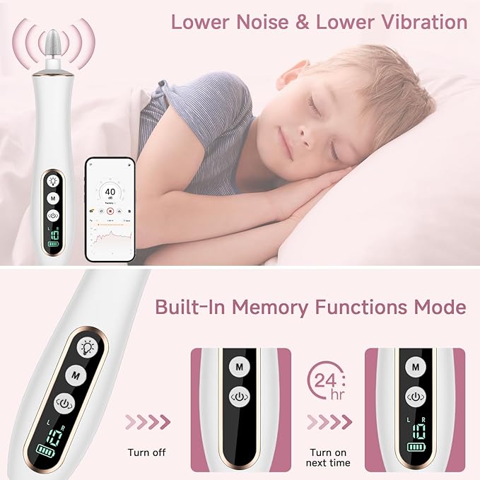 Professional Manicure Pedicure Kit, Cordless Electric Nail File Set, 360° LED Light Nail Drill Machine with LCD Display, 10 Speeds Rechargeable Nail Drill Grinder for Gel Nail Thick Toe Nails
