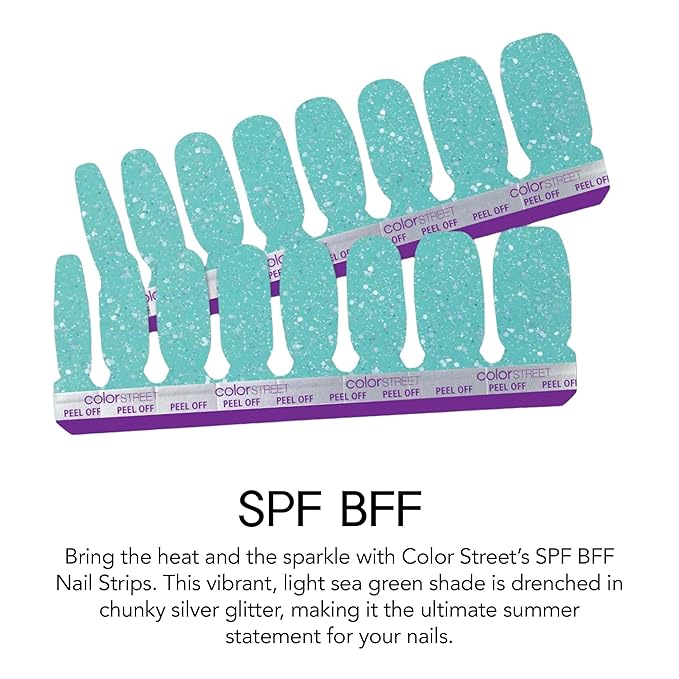 Color Street SPF BFF Glitter Nail Strips